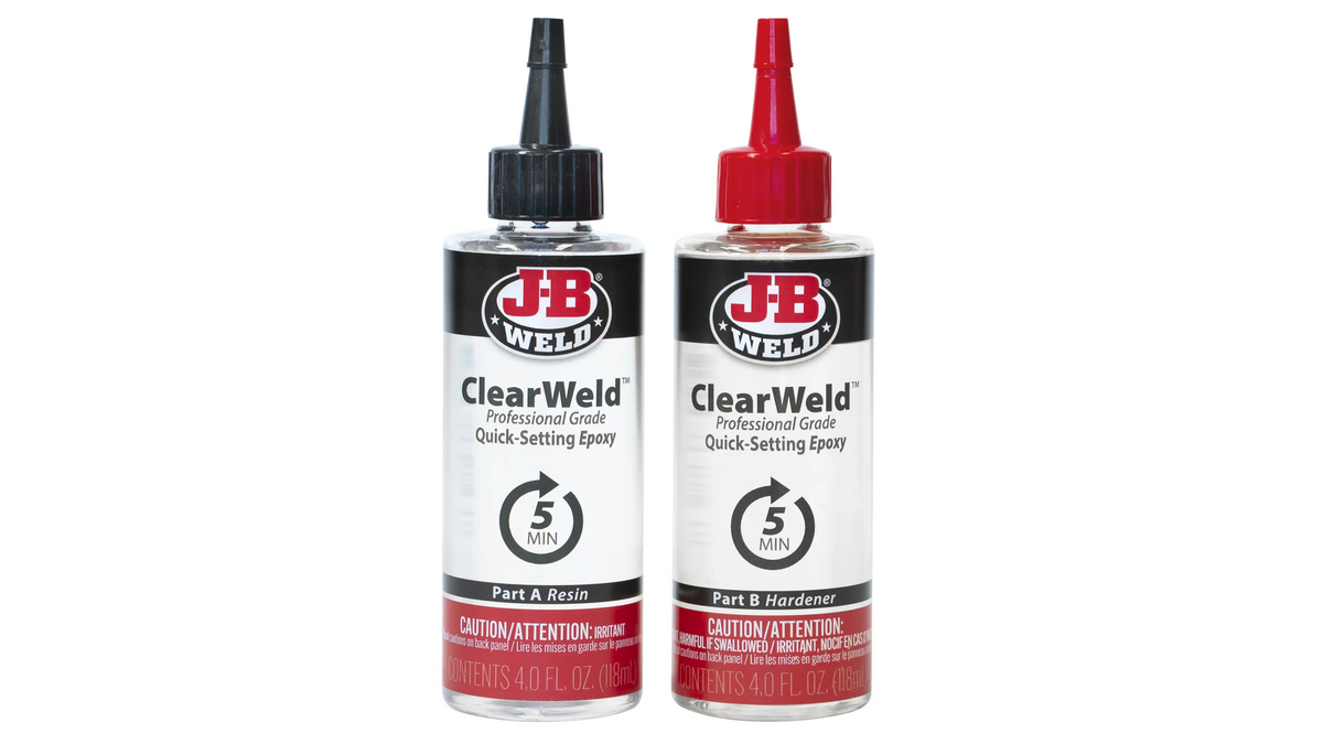 JB Weld ClearWeld Professional Grade Quick Setting Epoxy 2 x 118ml