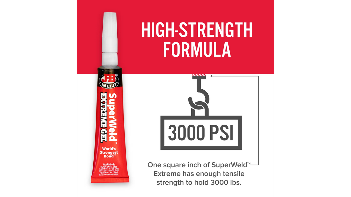 JB Weld SuperWeld Extreme Instant Adhesive 15g