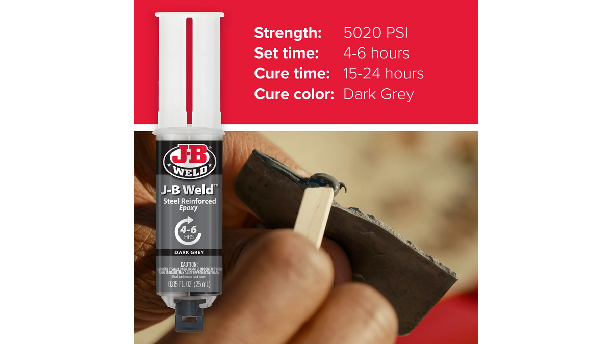 JB Weld Two-Part Syringe Steel Reinforced Epoxy 25ml