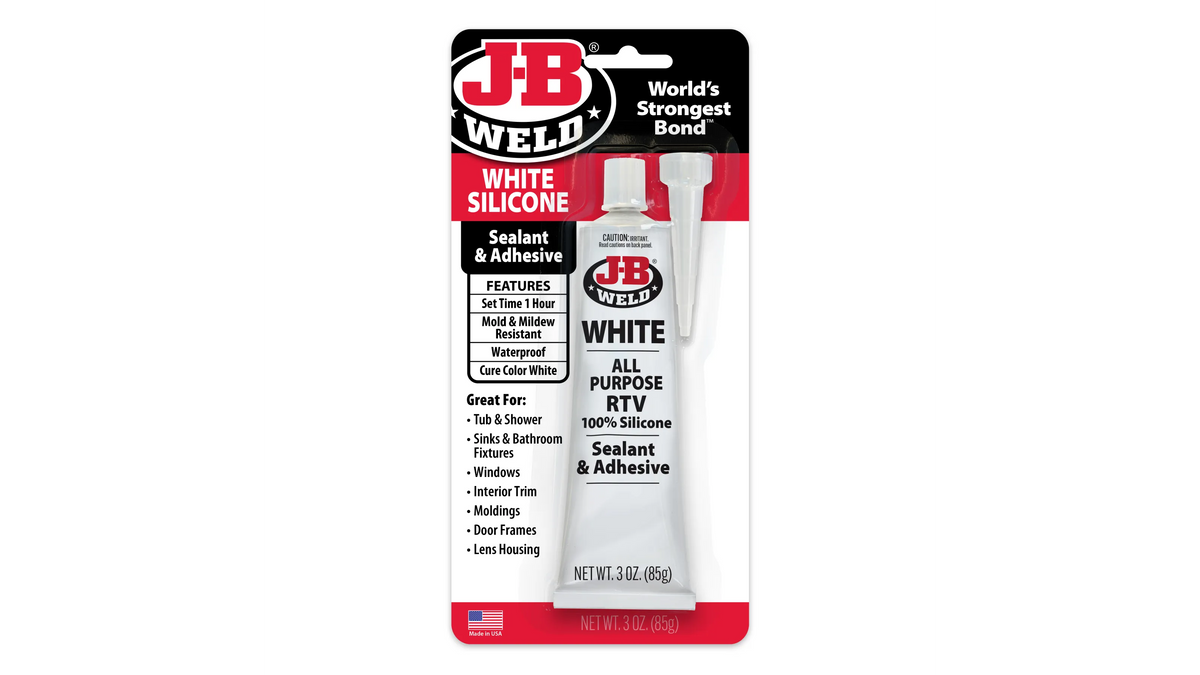 JB Weld White Silicone Sealant and Adhesive 85g