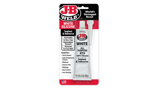 JB Weld White Silicone Sealant and Adhesive 85g