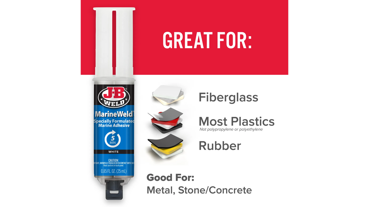 JB Weld MarineWeld Syringe Marine Adhesive and Sealant 25ml