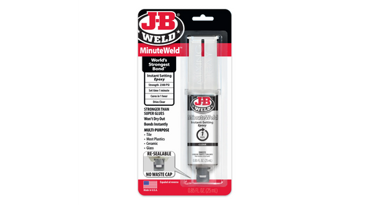 JB Weld MinuteWeld Syringe Instant Setting Epoxy 25ml