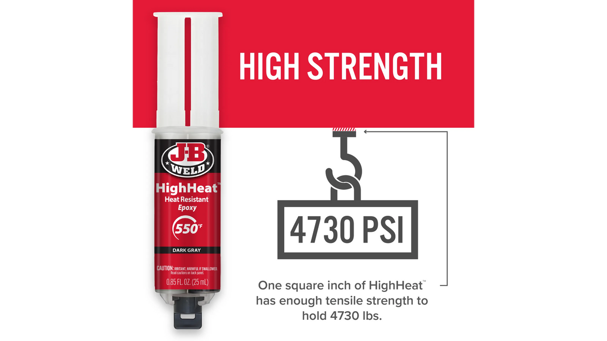 JB Weld HighHeat Syringe Heat Resistant Epoxy 25ml