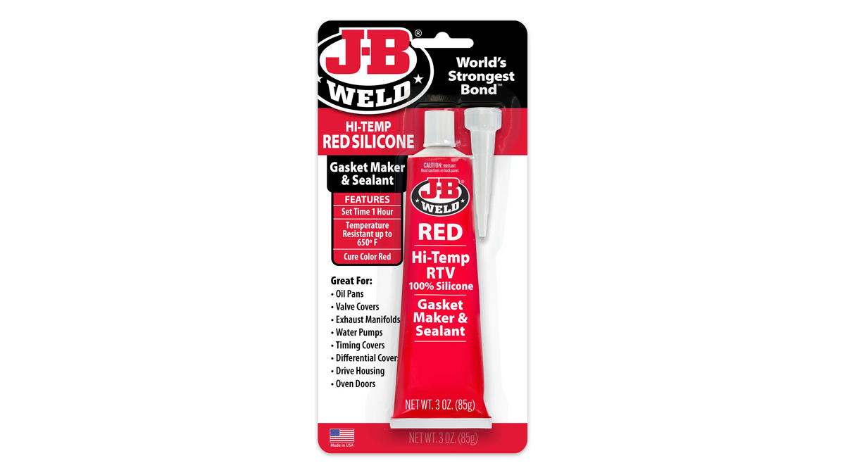 JB Weld Hi Temp Red Silicone Gasket Maker and Sealant 85g