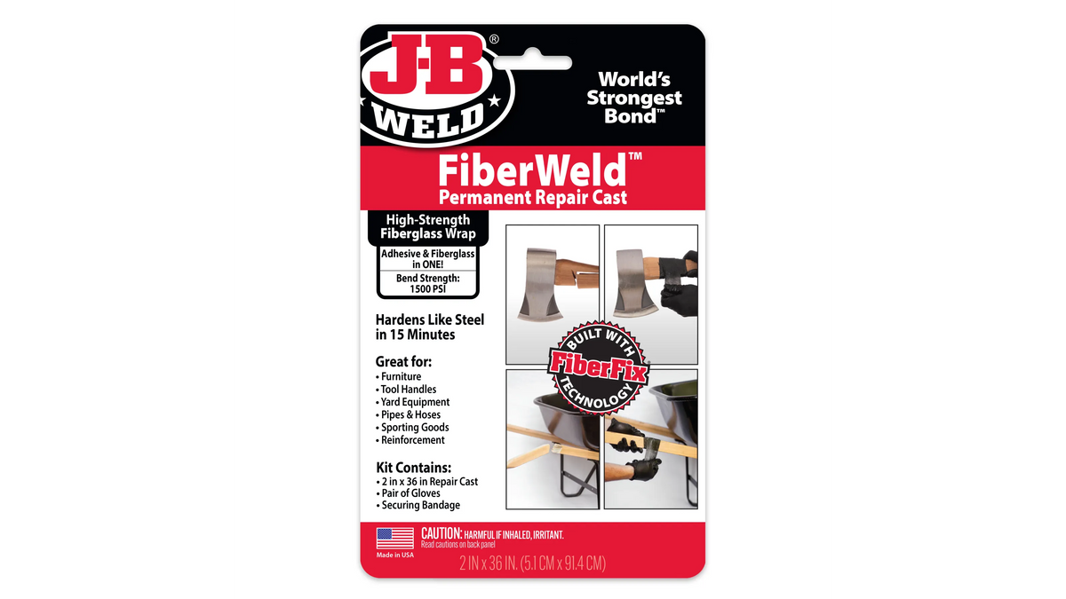 JB Weld FiberWeld Permanent Repair Cast 5cm x 91cm Fiberglass Wrap