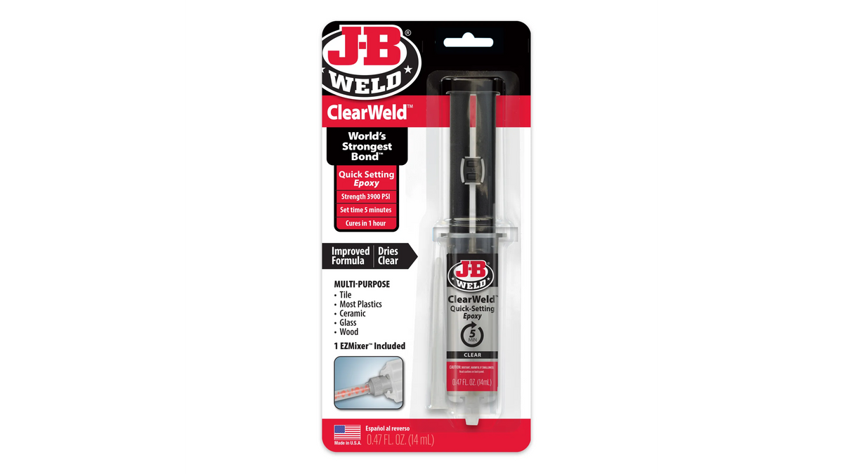 JB Weld ClearWeld 5 Minute Quick Setting Epoxy 14ml