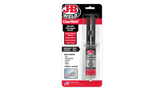 JB Weld ClearWeld 5 Minute Quick Setting Epoxy 14ml
