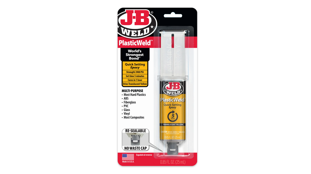 JB Weld PlasticWeld 5 Minute Quick Setting Epoxy 25ml