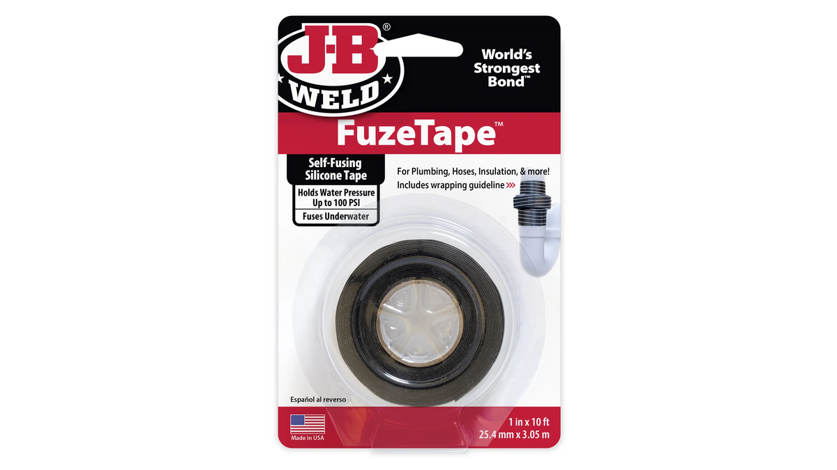 JB Weld Fuze Tape Self-fusing Silicone Tape 25.4mm x 3.05m