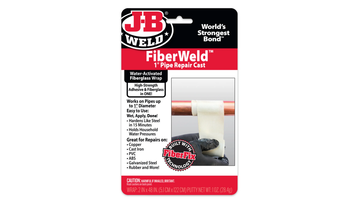 JB Weld FiberWeld 1" Pipe Repair Cast 2.5cm x 121cm Fiberglass Wrap