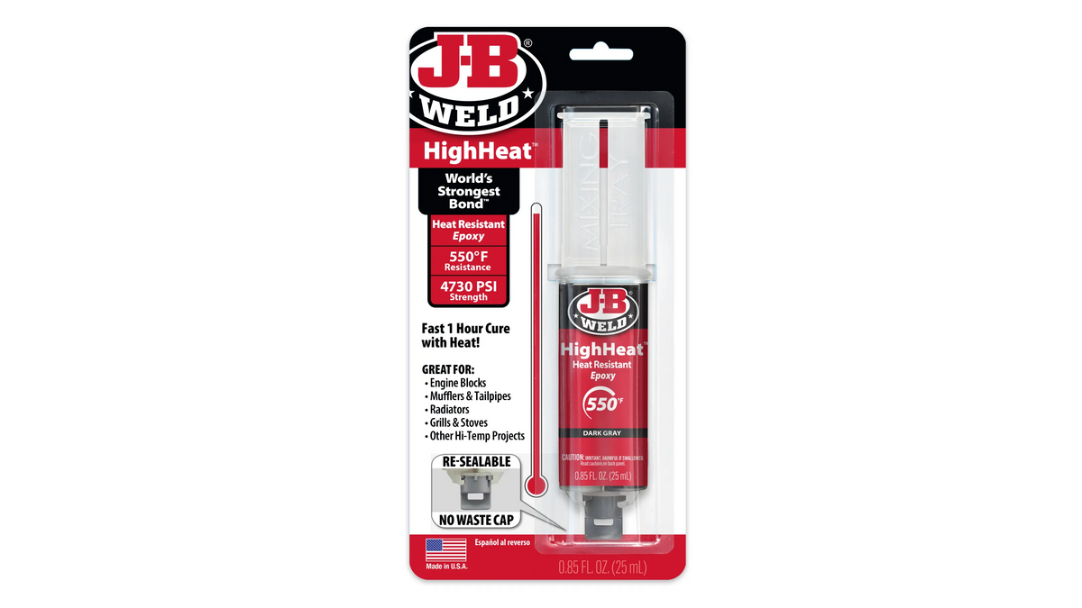 JB Weld HighHeat Syringe Heat Resistant Epoxy 25ml