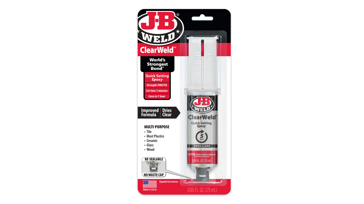 JB Weld ClearWeld 5 Minute Quick Setting Epoxy 25ml