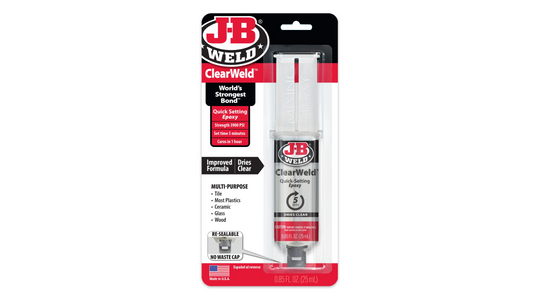 JB Weld ClearWeld 5 Minute Quick Setting Epoxy 25ml