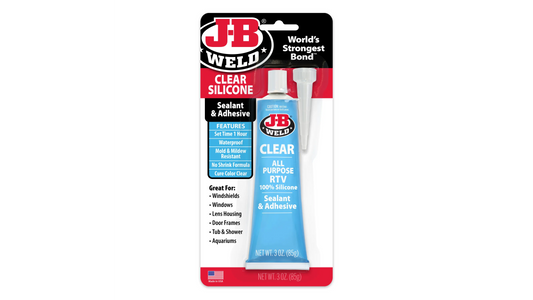 JB Weld Clear Silicone Sealant and Adhesive 85g