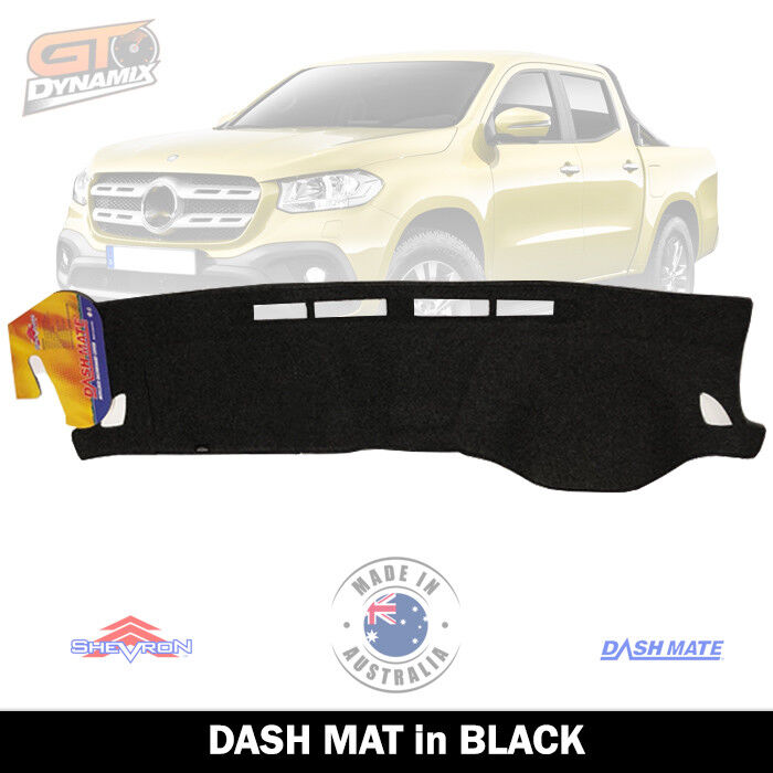 Shevron Dash Mat Mercedes X CLASS Dual Cab Chassis X220 X250 2018-2025 DM1516 Black