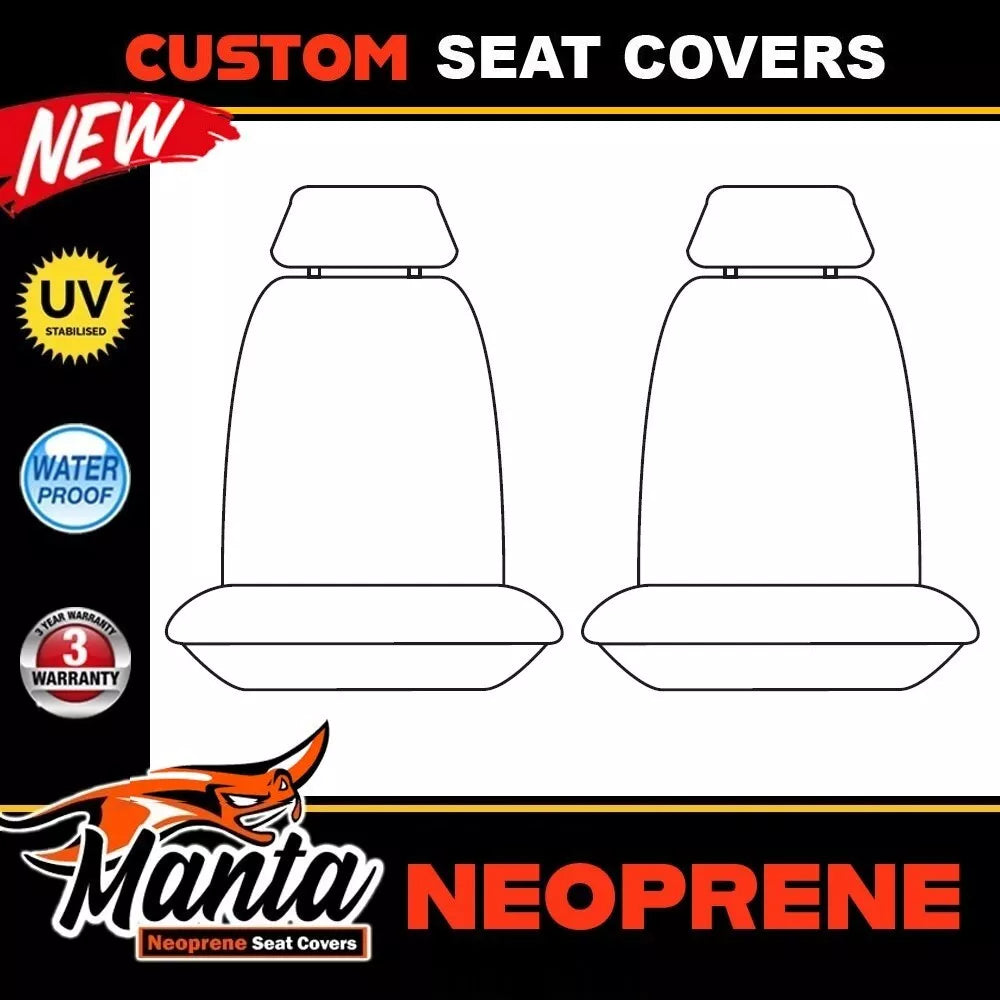 Manta Neoprene Front Seat Covers For ISUZU MU-X RJ LS-M LS-T LS-U MUX 7/2021-2024