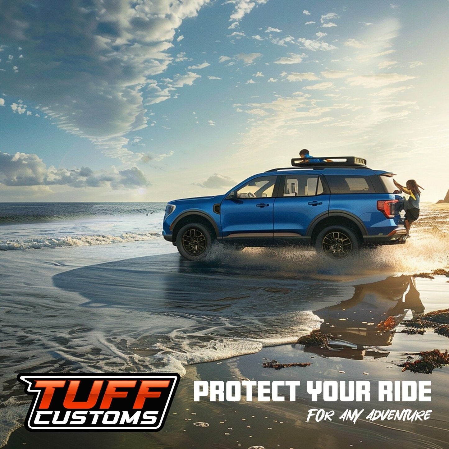 TUFF Customs Neoprene Seat Covers 2 Rows For Isuzu MU-X LS-U LS-M LS-T MUX 7/2021-24