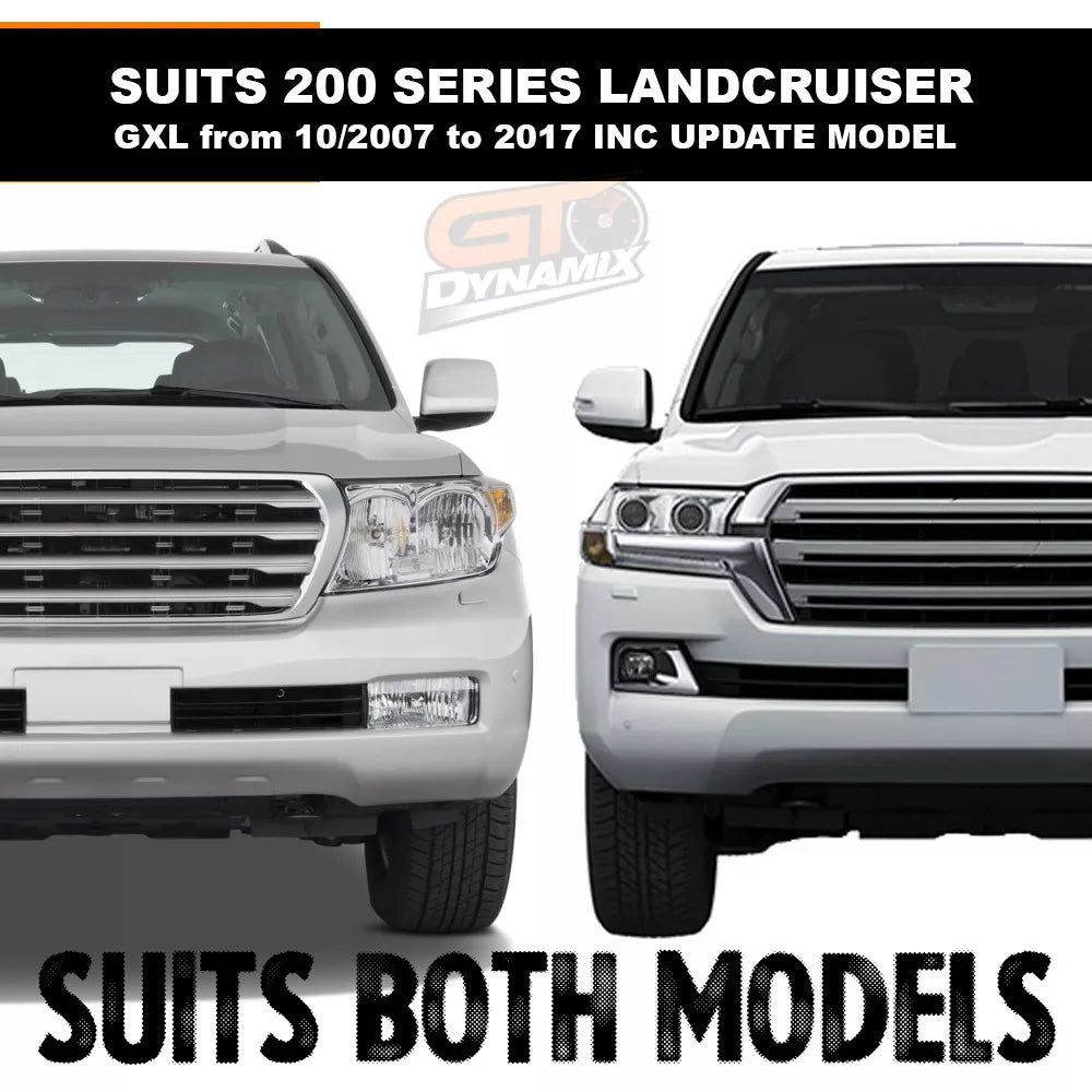 Premium Seat Covers 3 Rows Charcoal Grey For Toyota Landcruiser 200 Series GXL 2007-2021