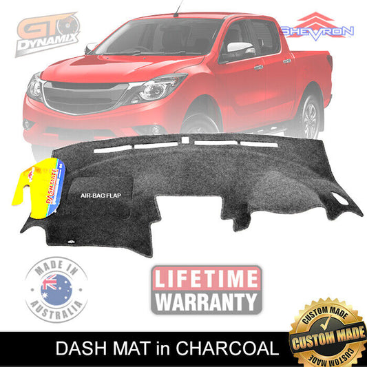 Shevron Dash Mat MAZDA BT50 UP UR GT XT XTR Hi-Rider BT-50 10/2011-6/2020 DM1246 Charcoal