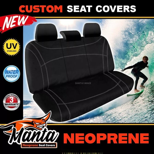 Manta Neoprene Rear Seat Covers For FORD FALCON BA BF FUTURA SEDAN 9/2002-4/2008