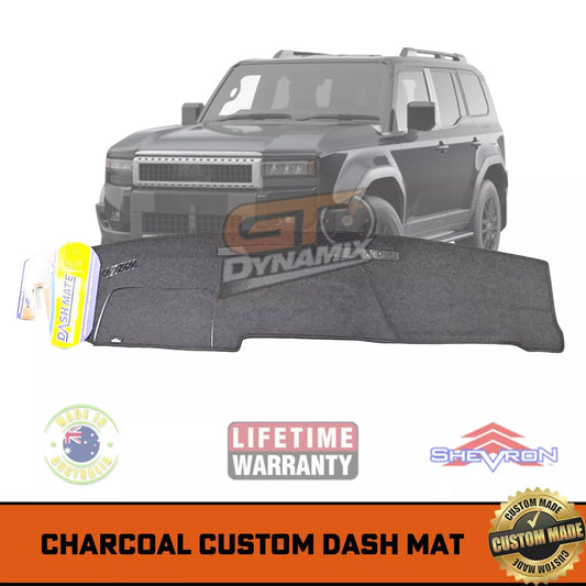 Dash Mat for Toyota Prado 250 Series GX GXL VX NO HUD 8/2024-2025 Charcoal DM1718