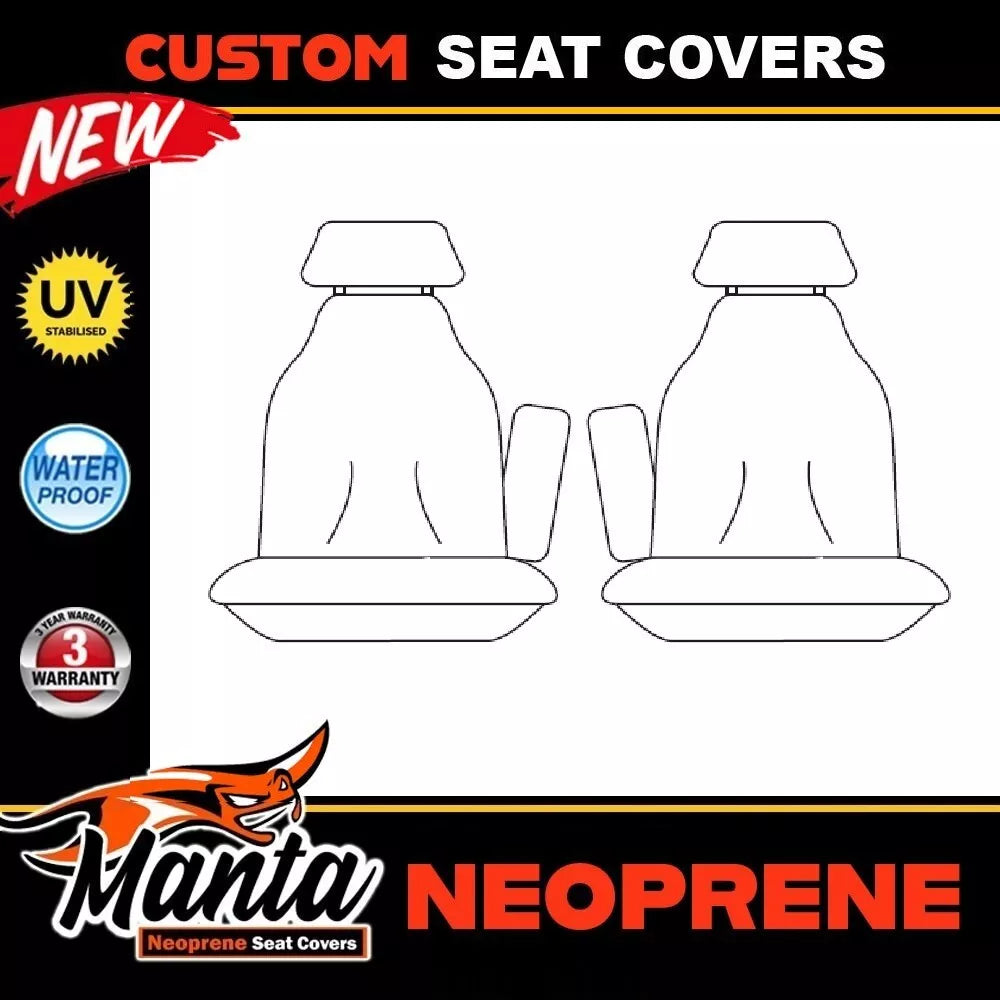 Manta Neoprene Front Seat Covers For TOYOTA FJ CRUISER GSJ15R 4x4 3/2011-2016