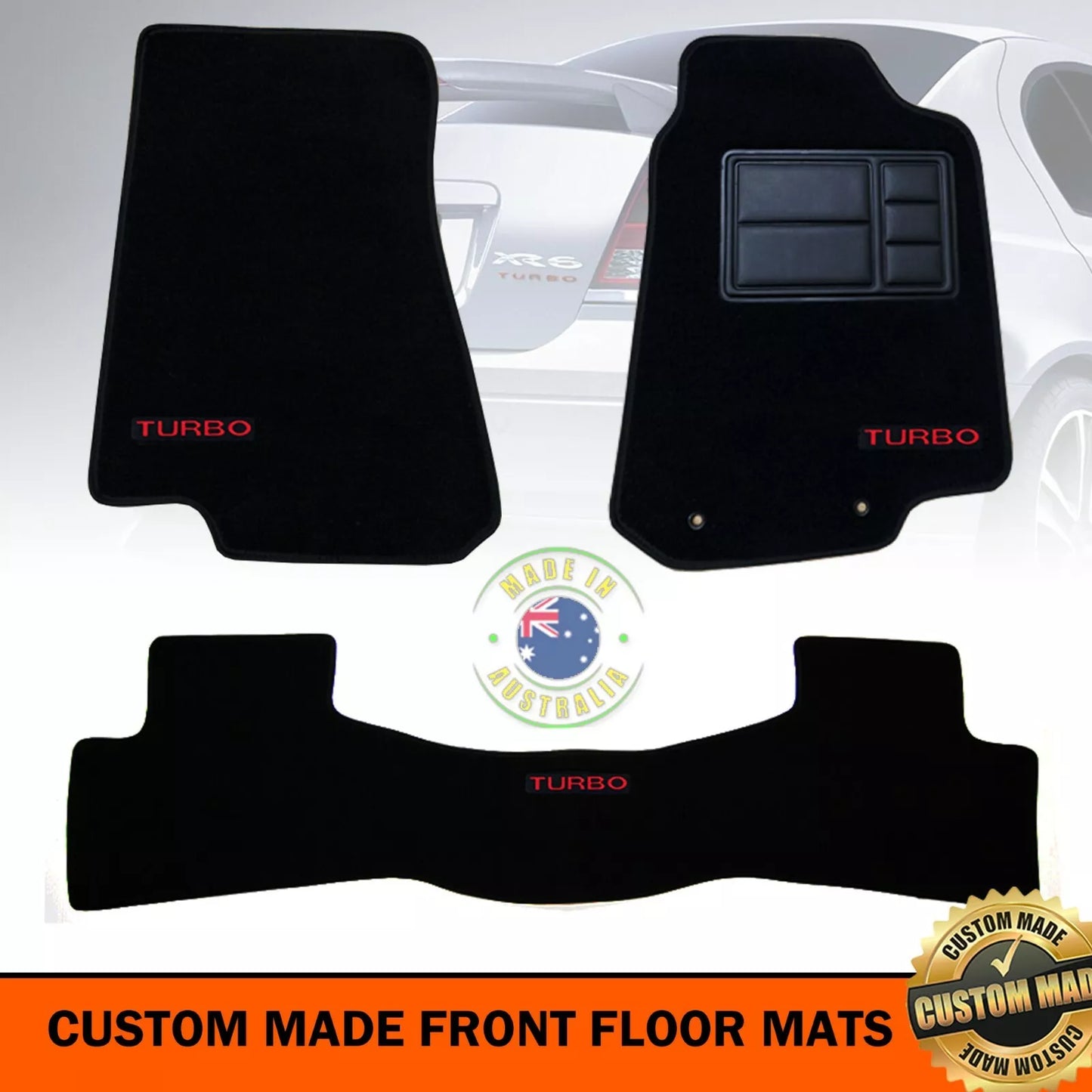 Custom Made Floor mats for Ford BA BF MK2 XR6 Turbo FVP F6 Typhoon 9/2002-5/2008