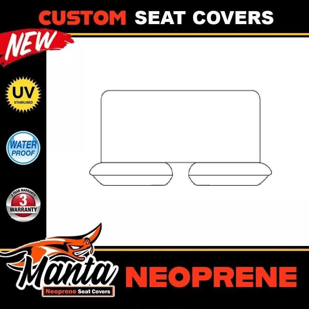 Manta Neoprene Rear Seat Covers For FORD RANGER PX XL XLT SUPER CAB 9/2011-6/2022
