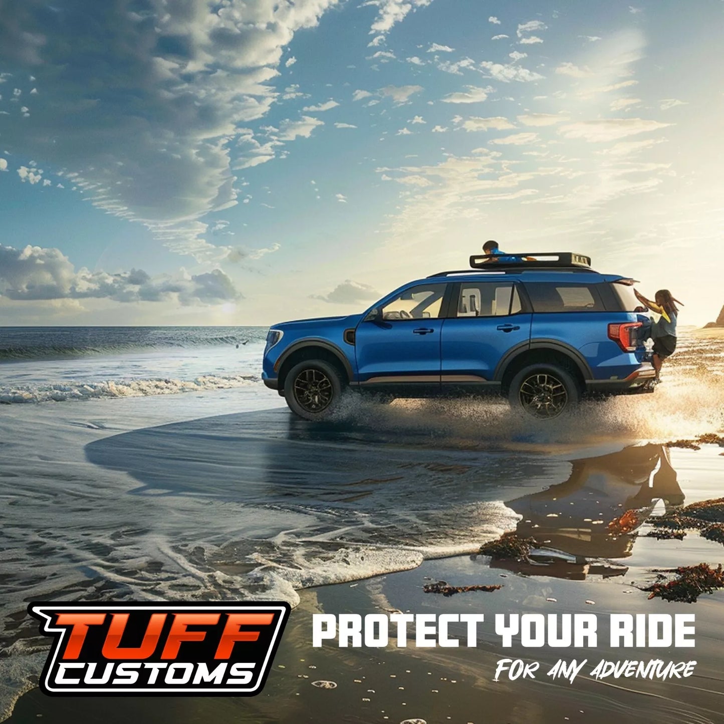 TUFF Customs Neoprene Seat Covers 2 Rows For Mazda BT50 TF XTR GT SP THUNDER 2020-25 BT-50