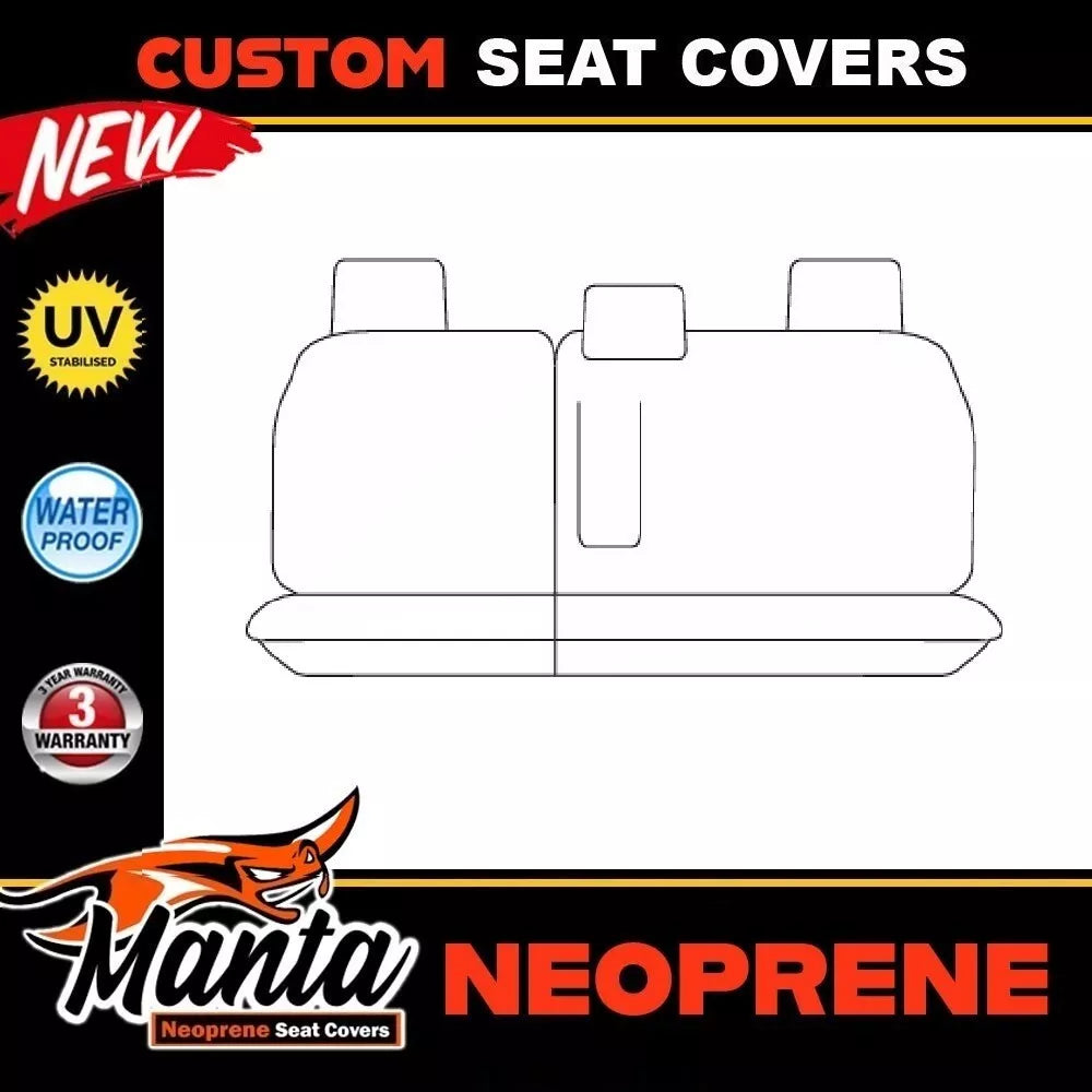 Manta Neoprene Middle Row Seat Covers For HOLDEN TRAILBLAZER RG LT LTZ Z71 2016-2020