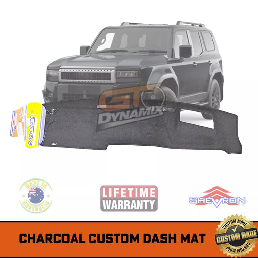 Dash Mat for Toyota Prado 250 Series ALTITUDE KAKADU w/ HUD 8/2024-2025 Charcoal DM1718D