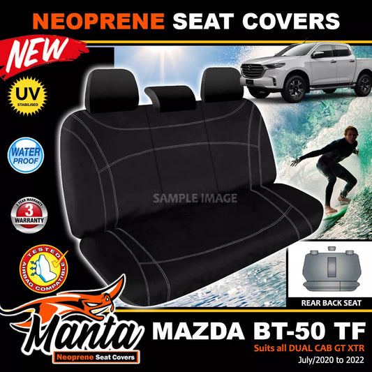 Manta Neoprene Rear Seat Covers For Mazda TF BT-50 XTR GT 7/2020-2024