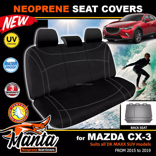 Manta Neoprene Rear Seat Covers For Mazda CX-3 DK MAXX SUV 2015-2024