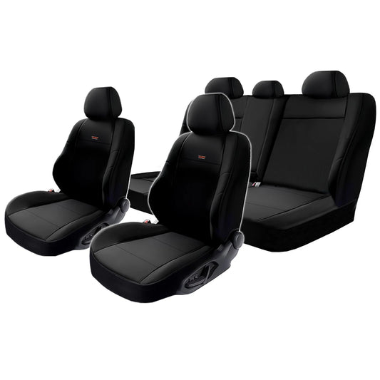 TUFF Customs Neoprene Seat Covers For Chevrolet Silverado T1 LTZ 10/2020-2024 Black 2 Rows