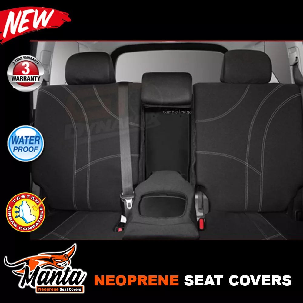 Manta Neoprene Middle Row Seat Covers For PRADO 120 SERIES VX STD GX GXL 2003-2009
