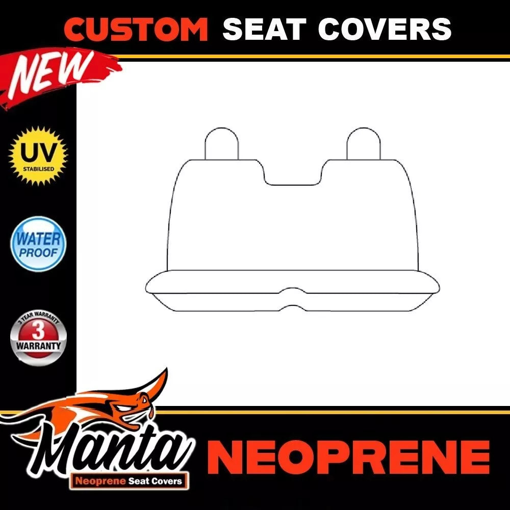 Manta Neoprene Front Seat Covers For HOLDEN RODEO RA SINGLE CAB BENCH 3/2003-6/2008