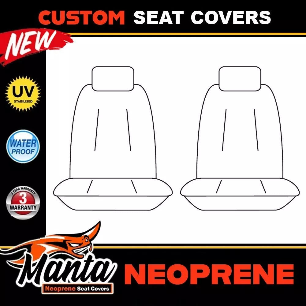 Manta Neoprene Front Seat Covers For FORD EVEREST NEXT GEN ALL MODELS 06/2022-2024