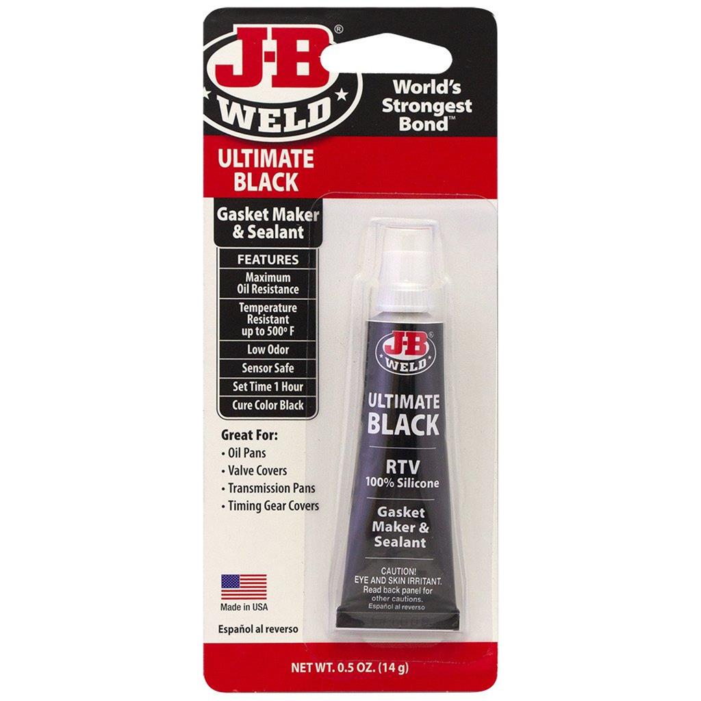 JB Weld Ultimate Black Silicone Gasket Maker and Sealant 14g