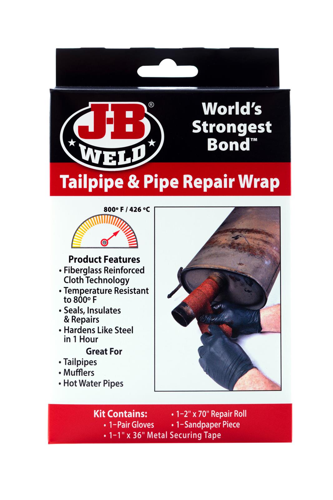 JB Weld Exhaust Tail Pipe and Pipe Repair Wrap