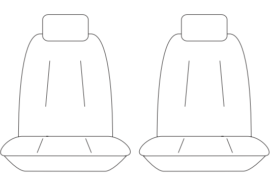 Tuff Customs Neoprene Front Seat Covers FORD EVEREST 07/2022-2026