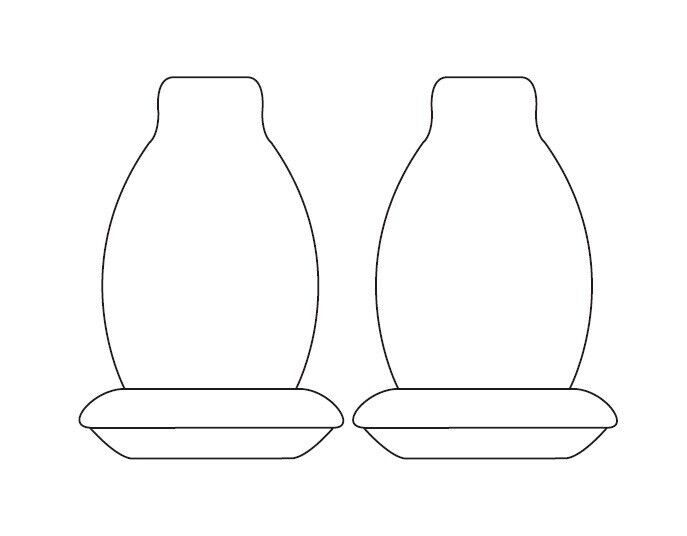 TUFF HD TRADE Canvas Seat Covers Front For Mazda BT50 B19 B30 XS XT 8/2020-2024 Black