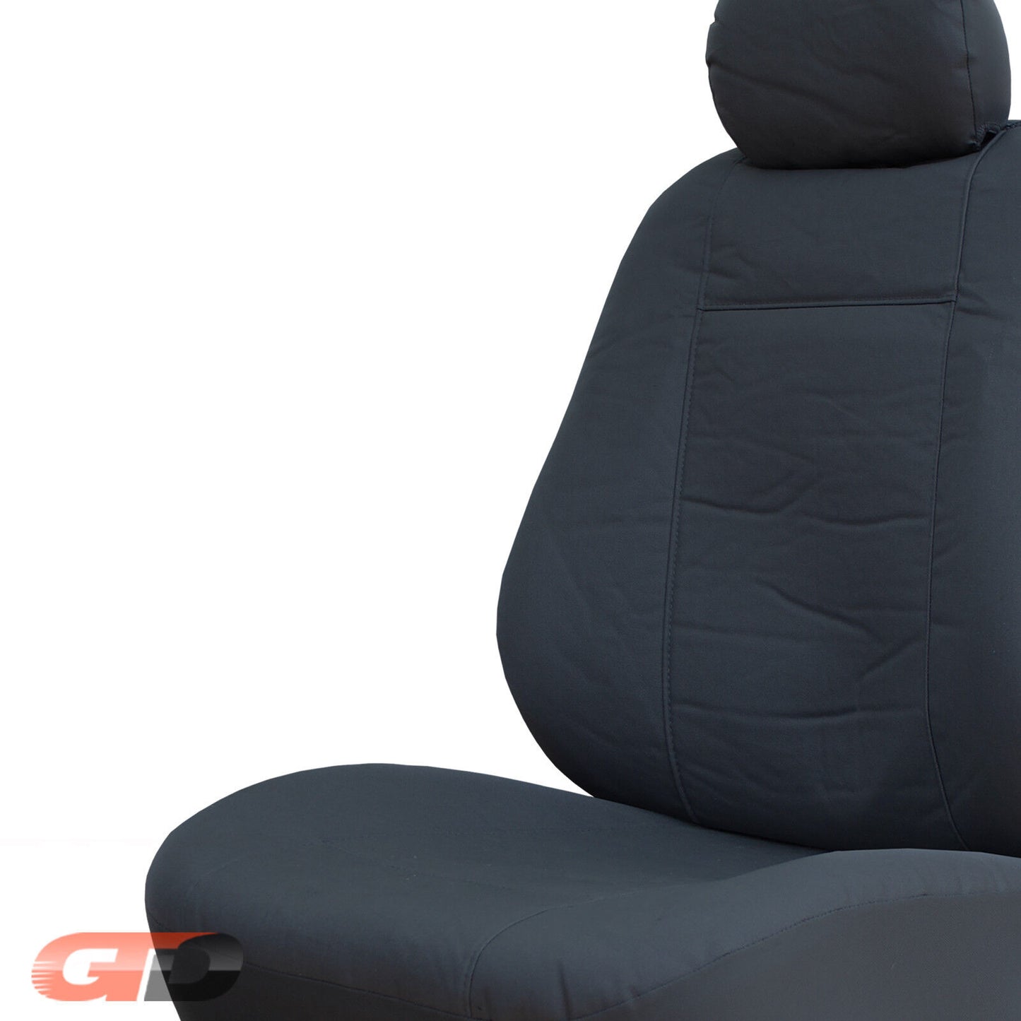 Tuff Canvas Seat Covers 2 Row + Dash Mat For Toyota Landcruiser 70 Series GXL 10/2012-ON Charcoal